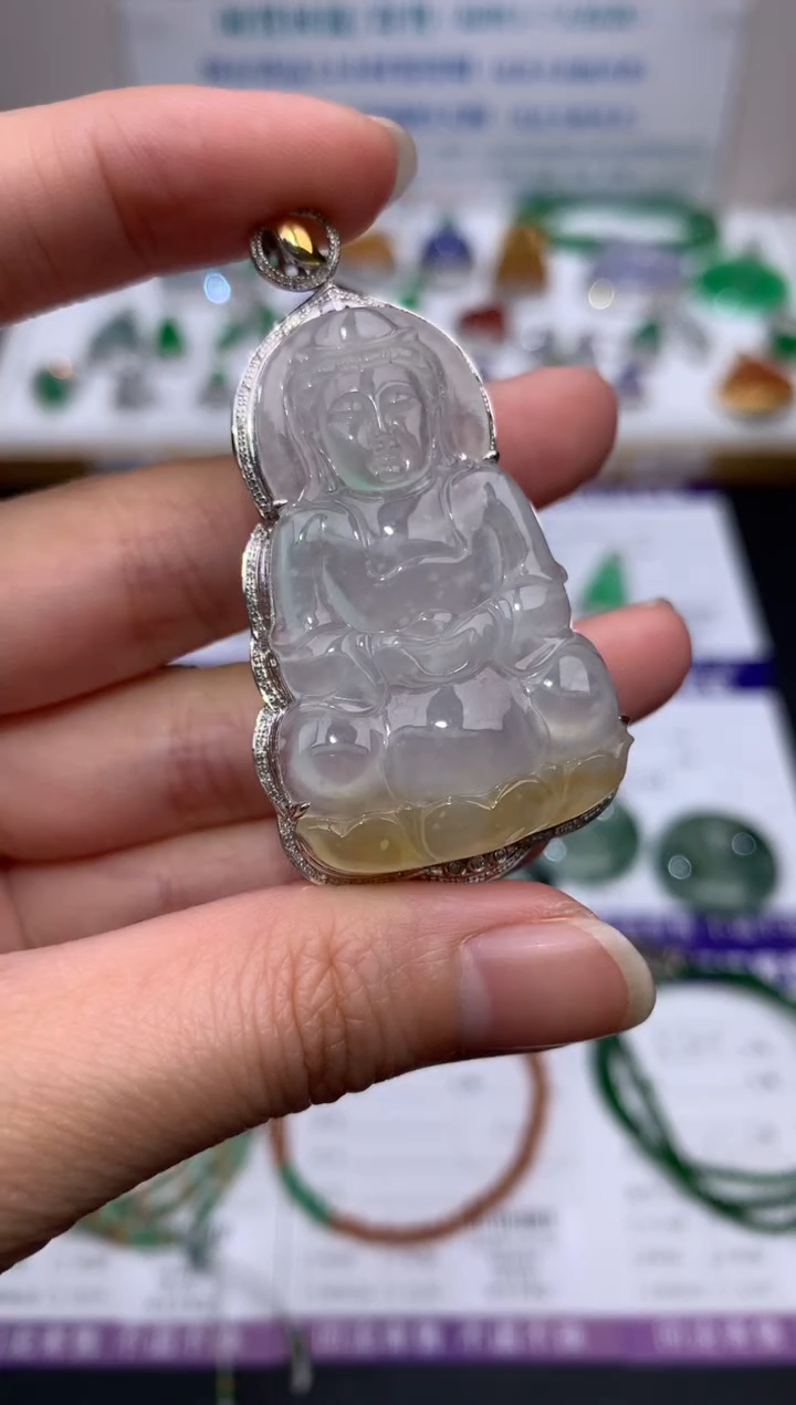 【闪购商品】定制翡翠18K金镶嵌模式推广期24小时鉴赏期