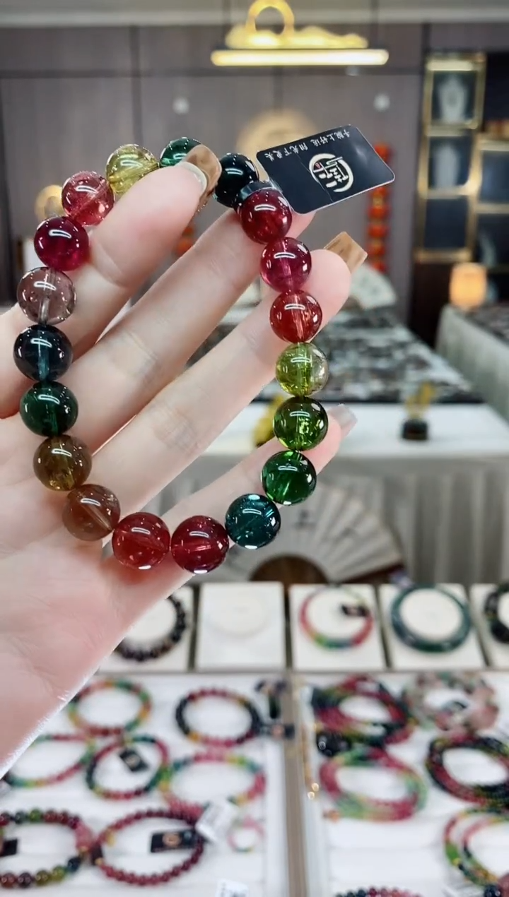 【闪购商品】收藏级单圈手串10mm+未镶嵌碧玺一物一证dan