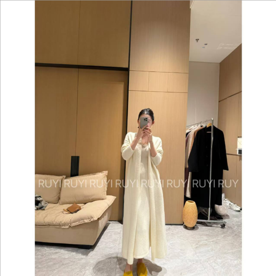 Ruyi如一【小糯米】温柔慵懒风针织两件套