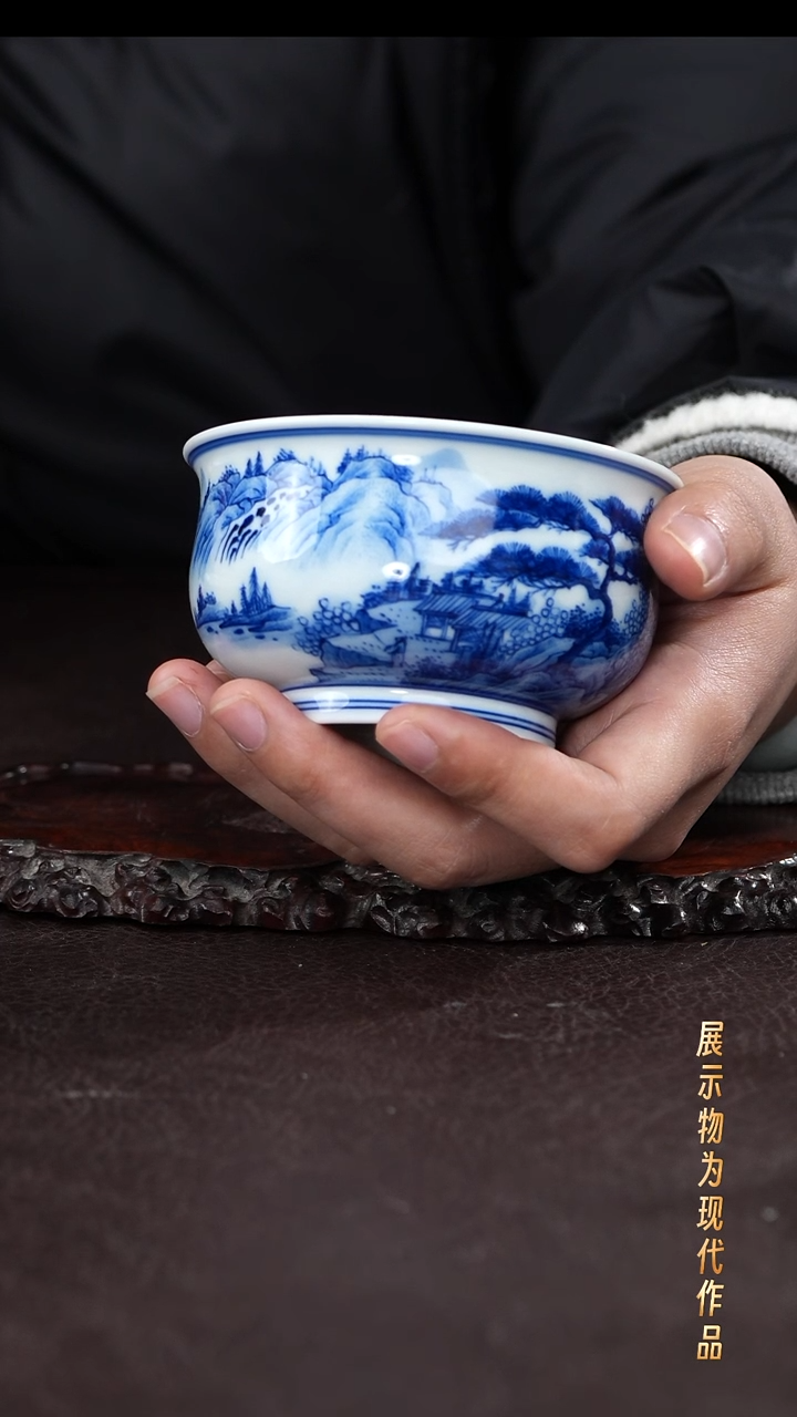 杯子瓷景德镇全手工手绘瓷器！