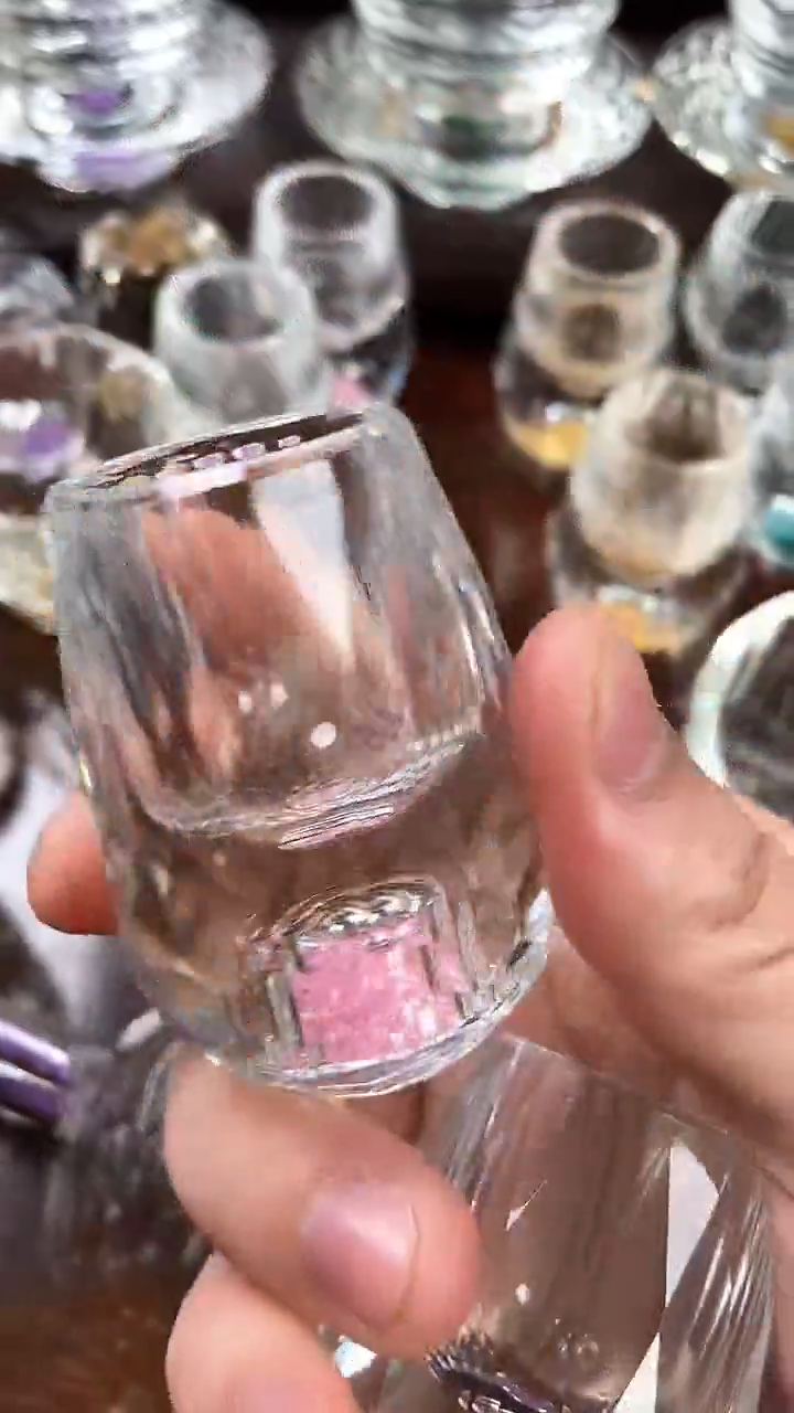 【闪购商品】玺宴新款水晶水滴杯紫罗兰+粉钻