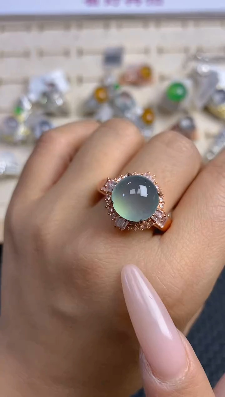 【闪购商品】定制翡翠未镶嵌天然翡翠蛋面142