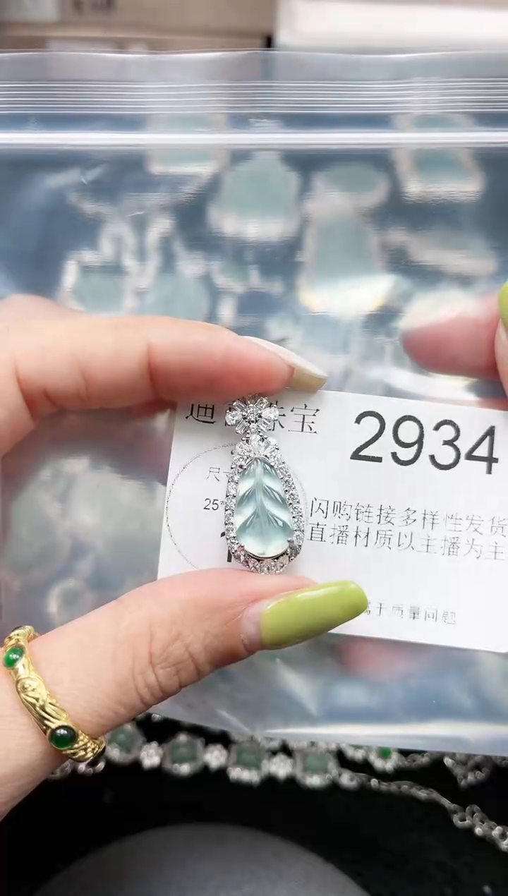 【闪购商品】翡翠颈饰未镶嵌2934赠皮绳