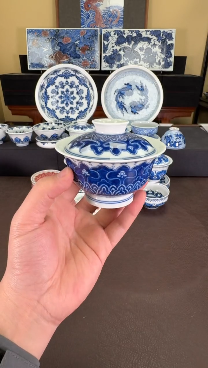 【闪购商品】羿器窑曼陀罗纹盖碗