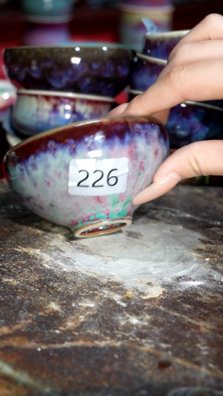 摆件精品窑变钧瓷茶器