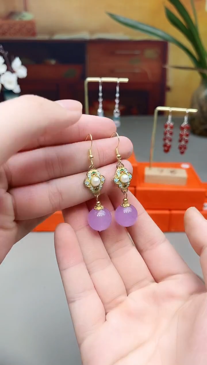 未镶嵌耳钉玛瑙/玉髓312