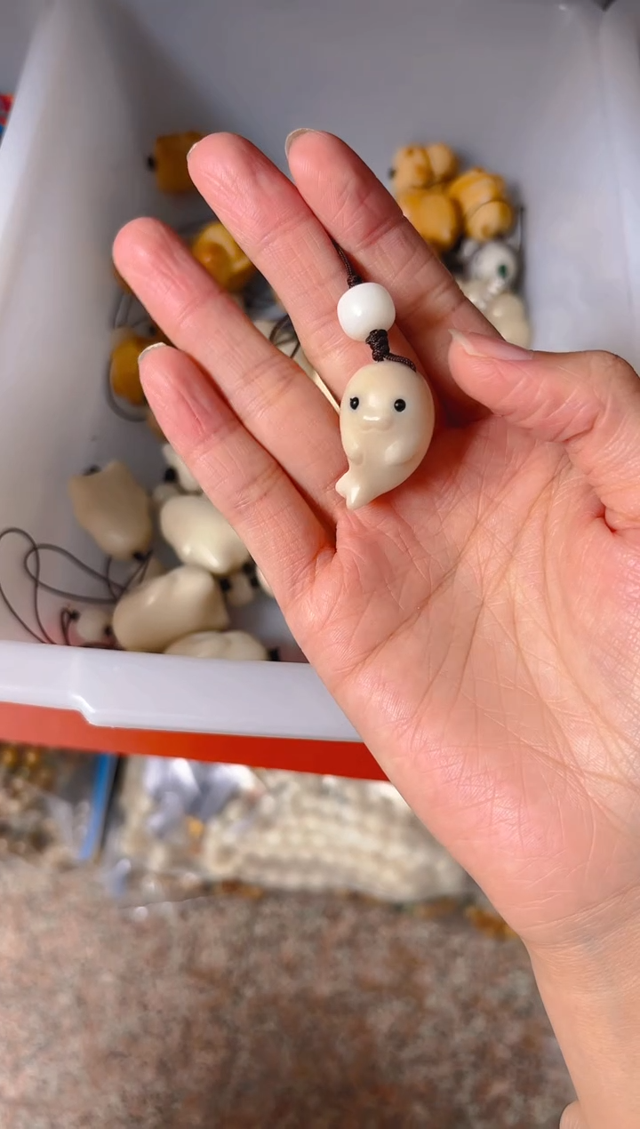 吊坠菩提根/象牙果小海豹挂件