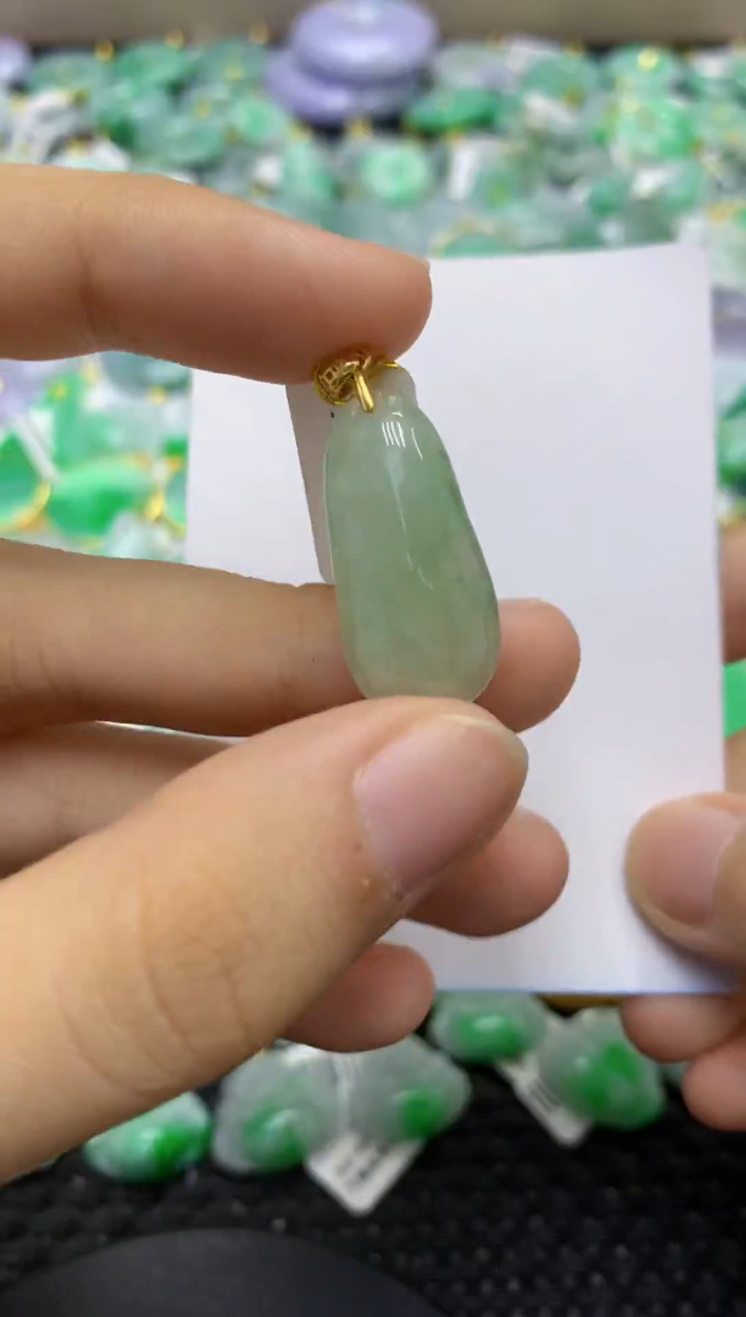 颈饰未镶嵌翡翠天然缅甸翡翠A货