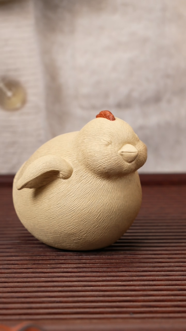 【闪购商品】紫砂茶宠大胖鸡，