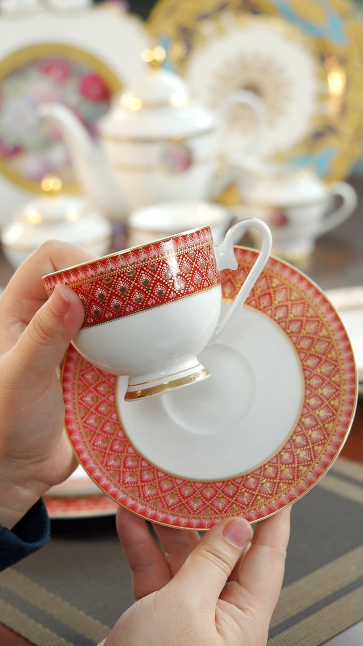 【闪购商品】瓷片200cc咖啡杯碟 福利价