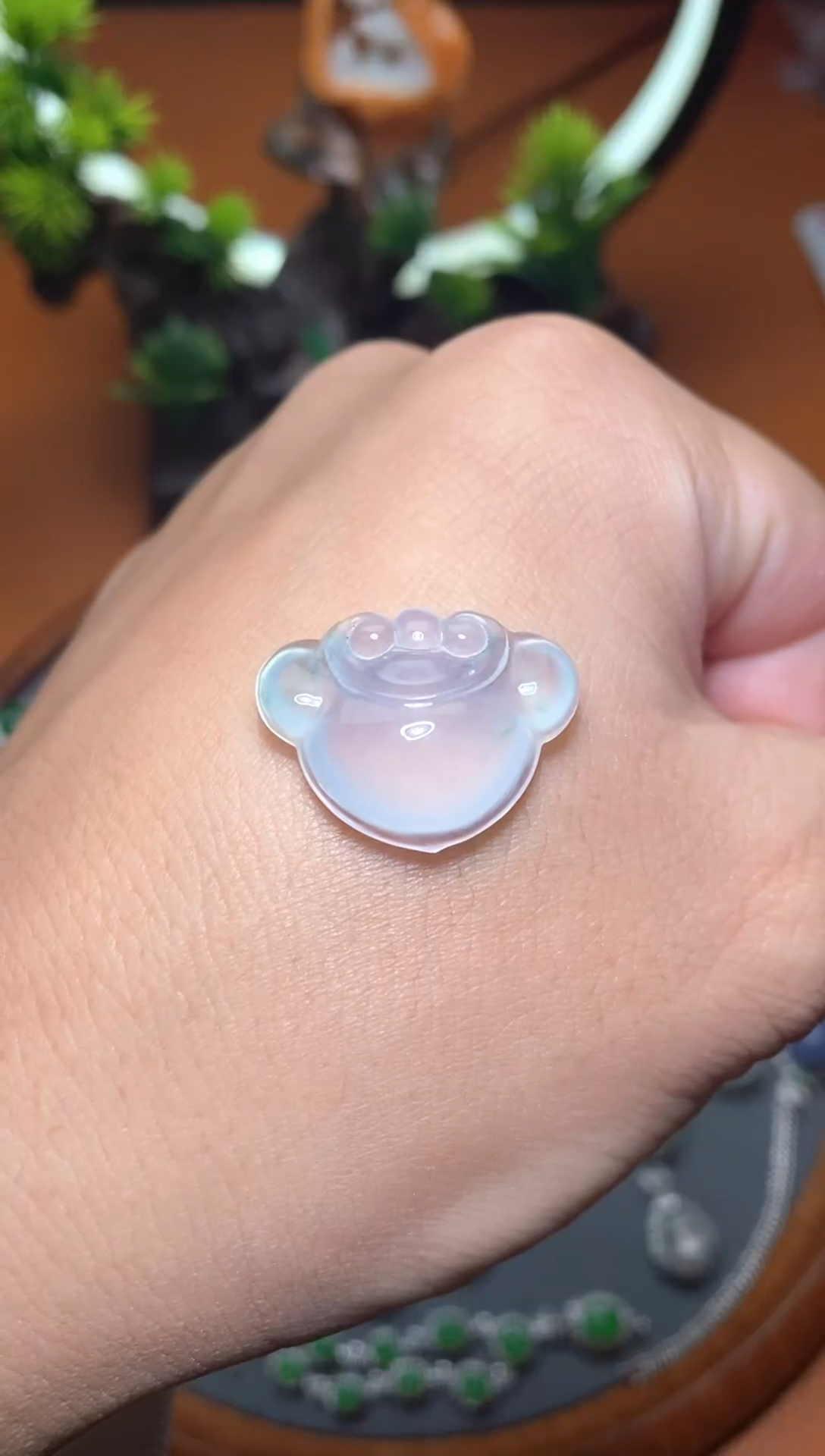 【闪购商品】翡翠颈饰未镶嵌/13/心心