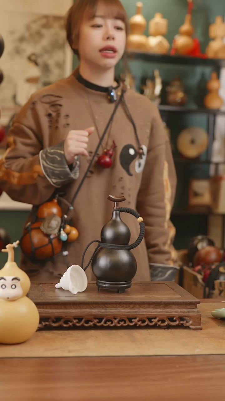 【闪购商品】3号精品天然大漆工艺防渗内胆酒葫芦~