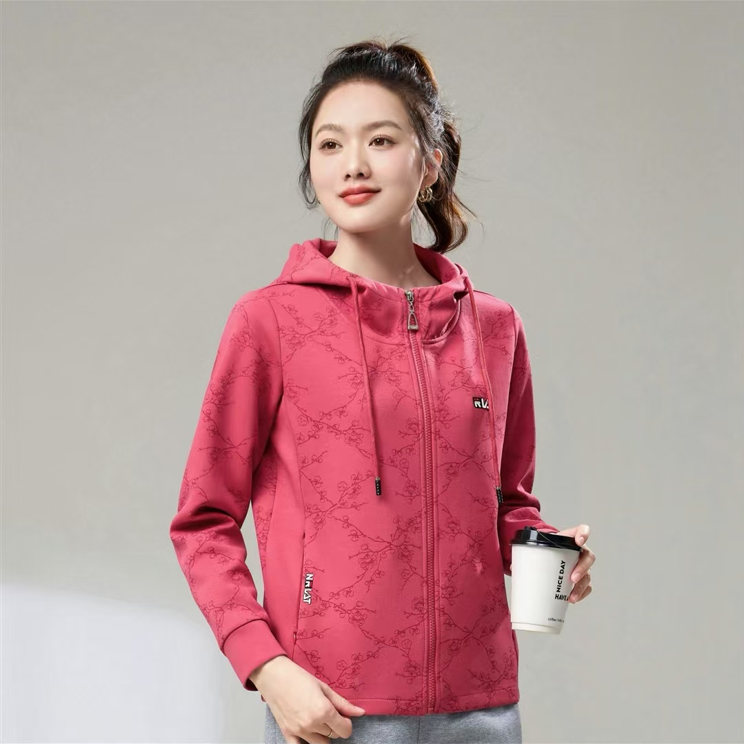 3102#新款连帽休闲运动外套上衣女款户外女士