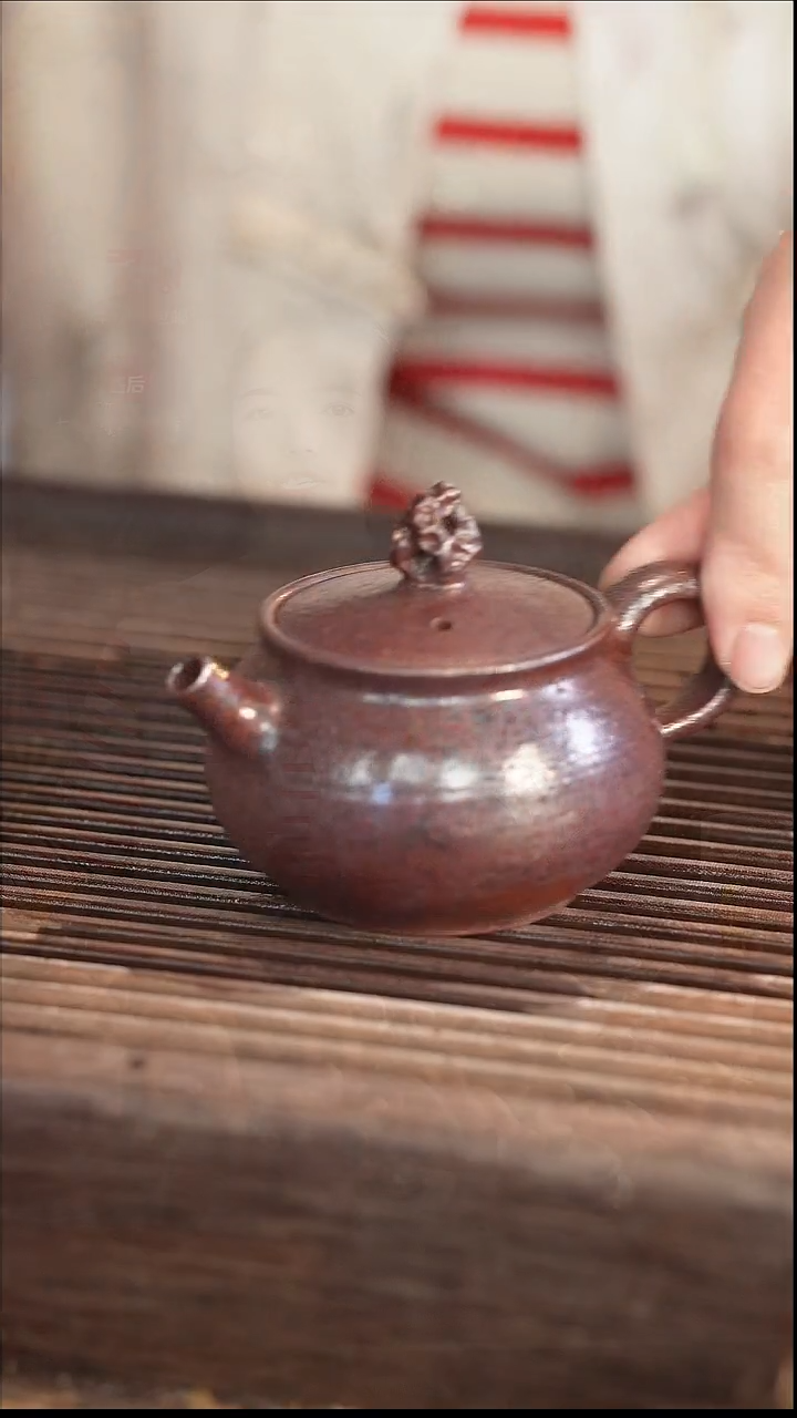 茶壶紫砂7号 柴烧  130cc