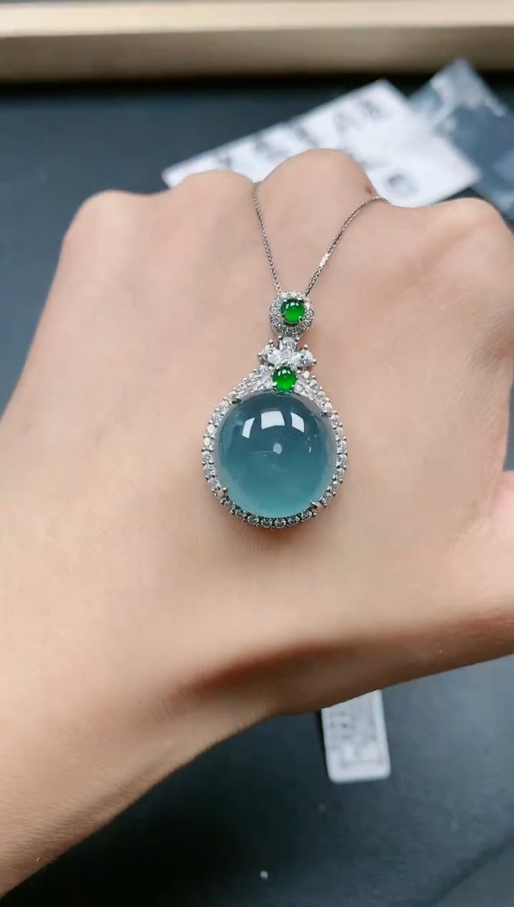 翡翠戒指银S925镶嵌11111