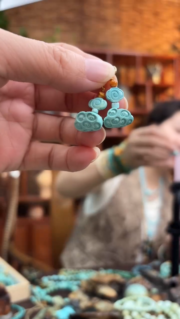 未镶嵌绿松石珠宝奇石提溜多样性发其一