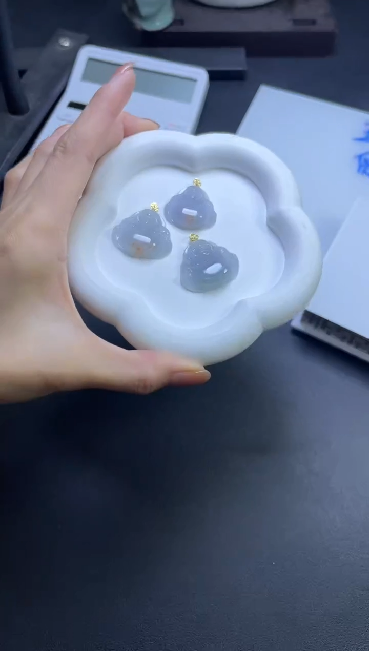 【闪购商品】翡翠挂件18K金镶嵌佛公多样性发一件