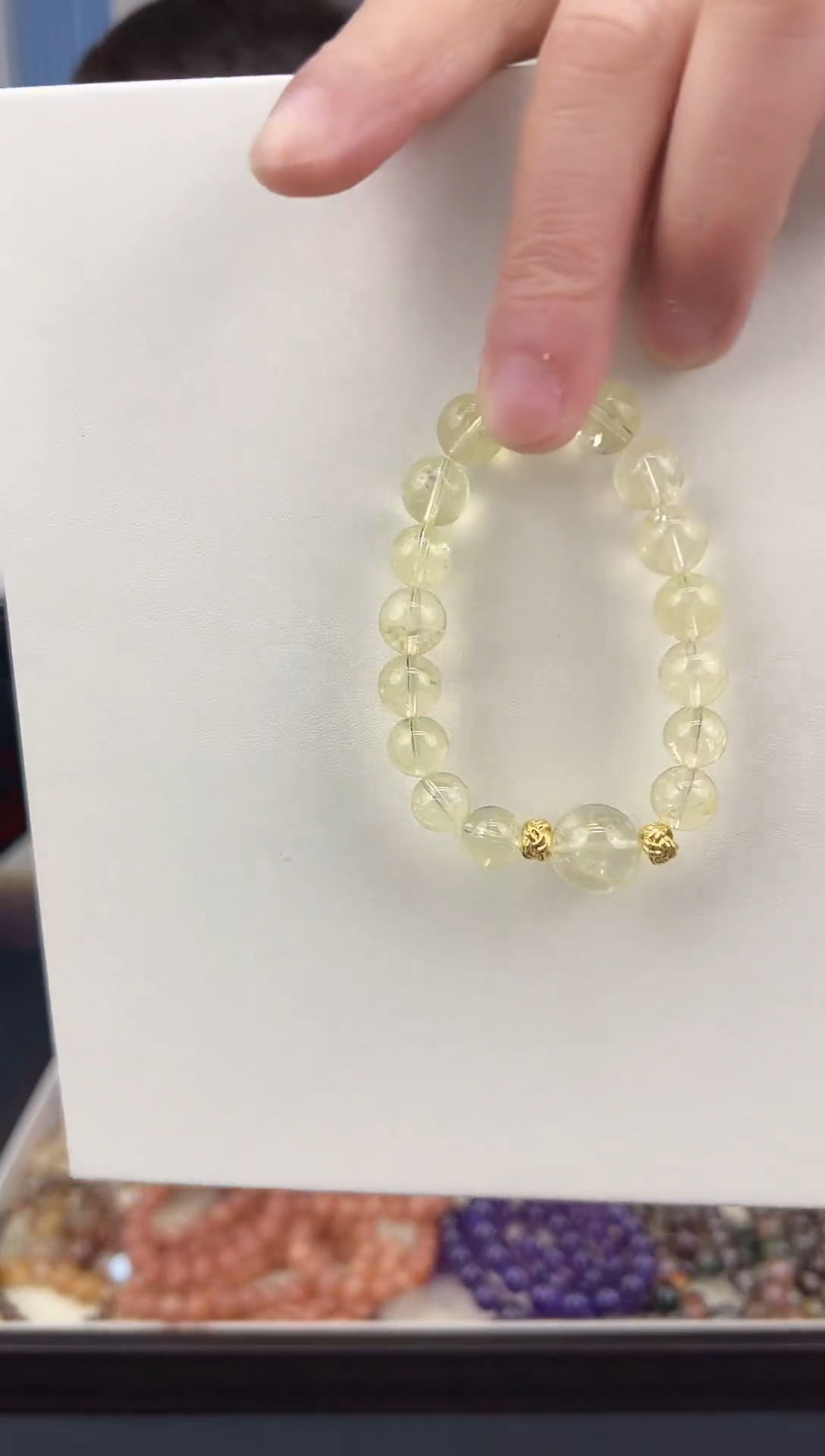 未镶嵌手链水晶天然黄阿塞设计款手链88