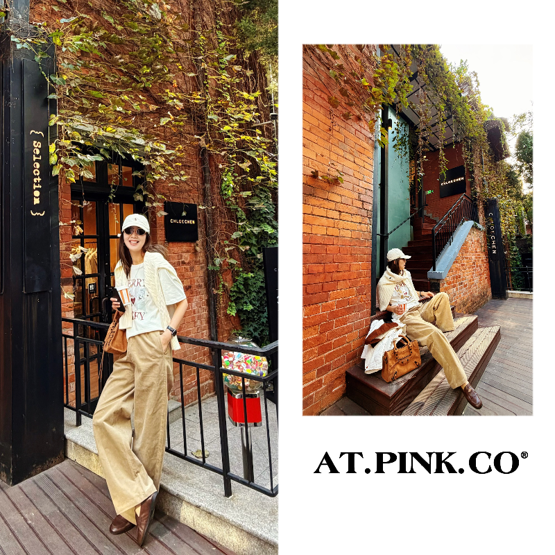 【三三品牌】沙砾色气质休闲直筒裤通勤高级感百搭FK306