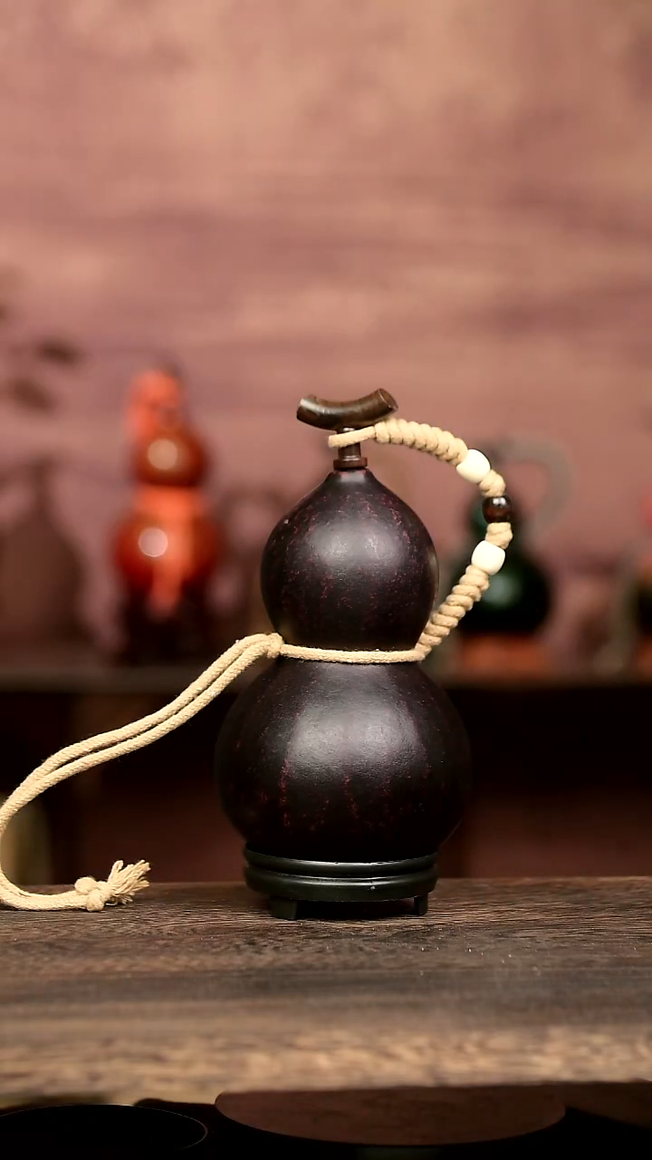 675号中药煮色  大漆葫芦水壶/酒壶 一物一拍