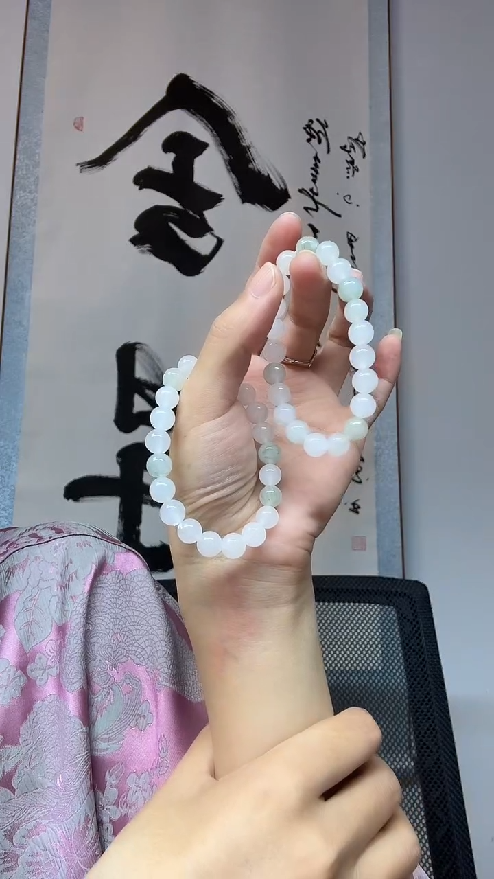石英质玉手串未镶嵌多样性发其一