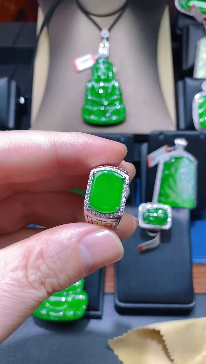 【闪购商品】翡翠颈饰未镶嵌天然翡翠A货吊坠W49