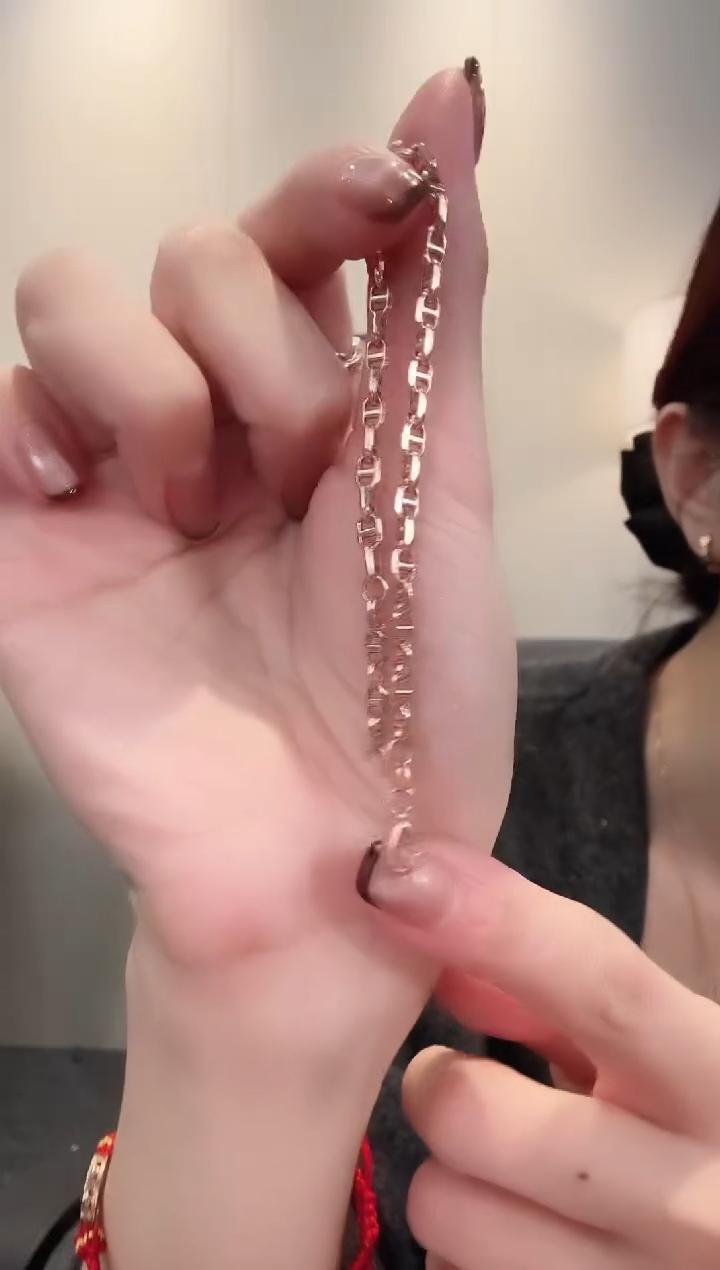 手链18K金18K金猪鼻子手链