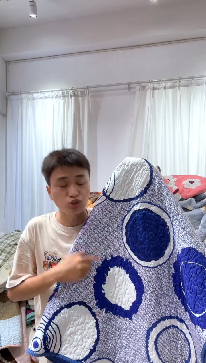 棉140*200纯棉床盖17号微瑕
