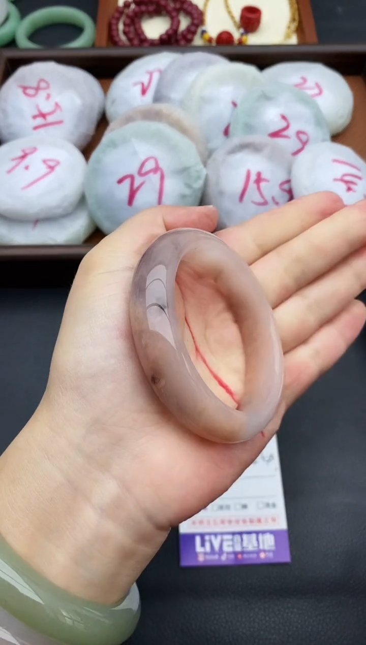 未镶嵌手镯石英质玉20+53/54