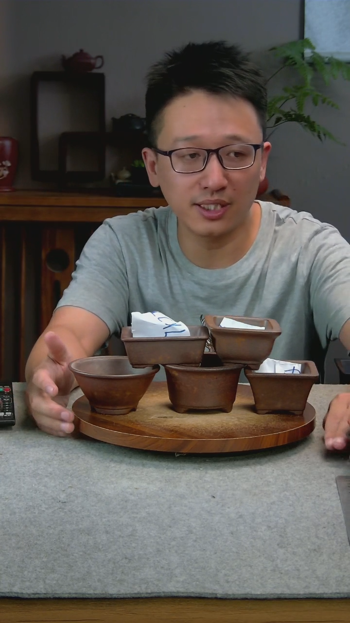 W34艾砂宜兴紫砂花盆
