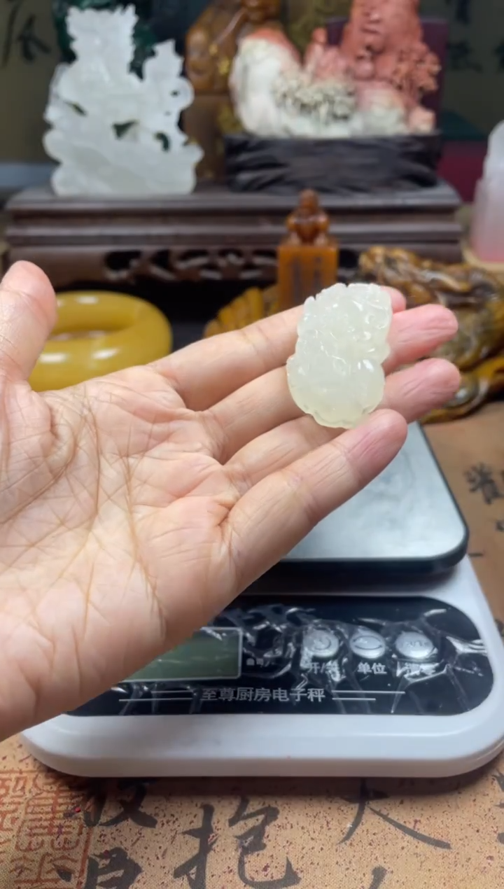 寿山石印石一米包邮高山晶貔貅章料