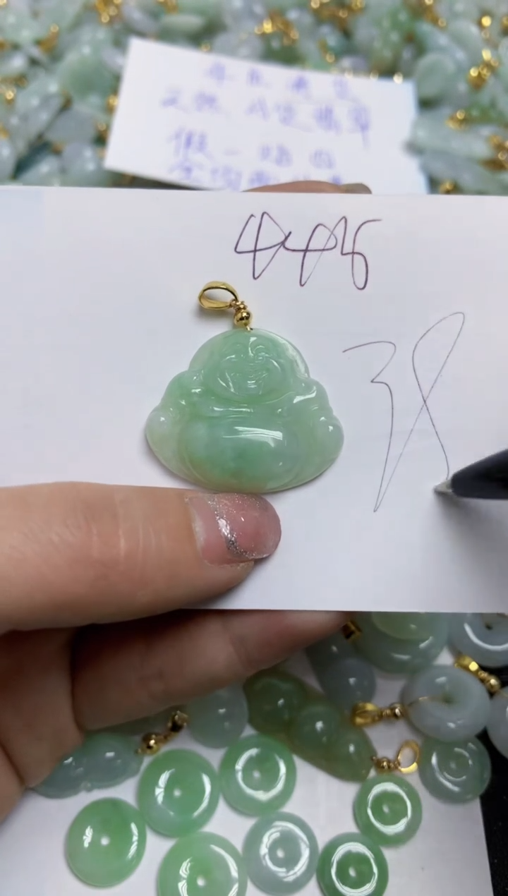 【闪购商品】翡翠颈饰合金天然翡翠A货