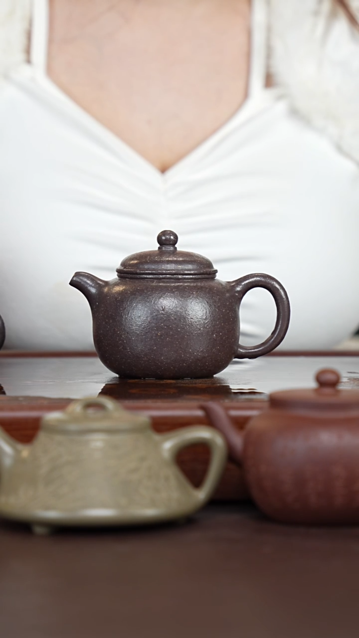 茶壶紫砂16目粗砂天青匏尊