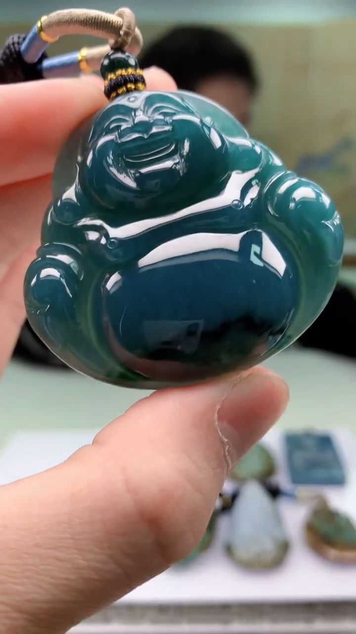 【闪购商品】定制翡翠未镶嵌4917bb-毛货挂件