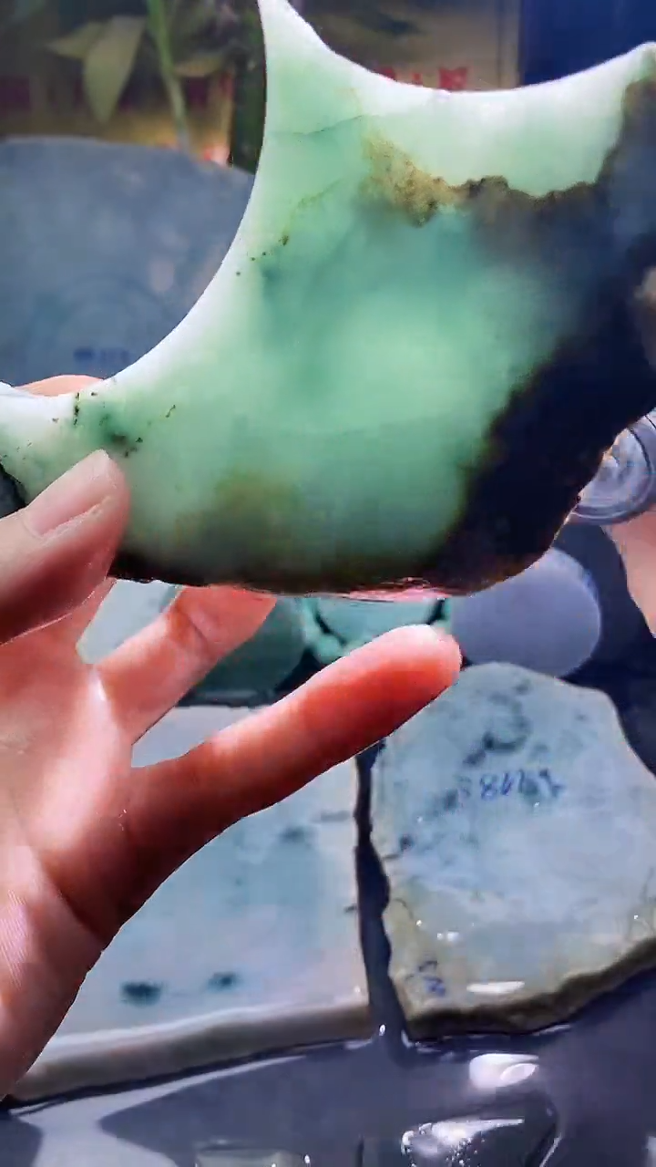 未镶嵌挂件翡翠小雨35