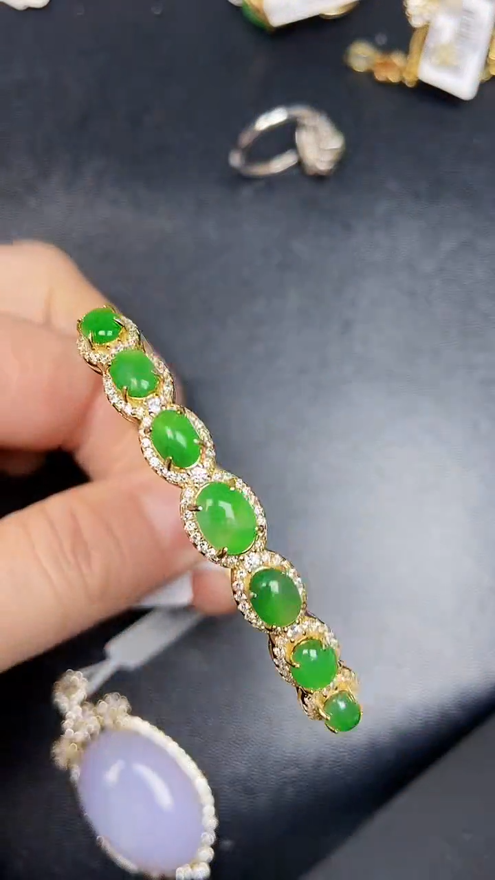 银S925镶嵌戒指翡翠2140