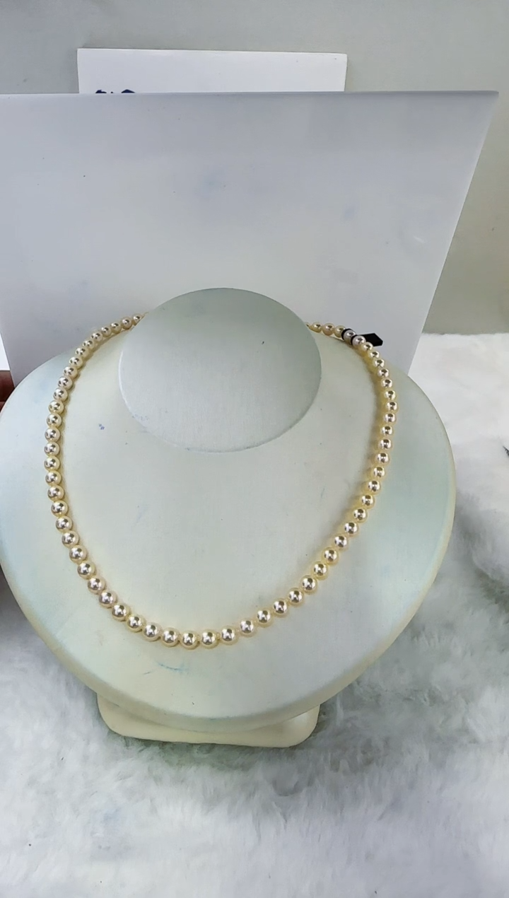 未镶嵌海水珍珠DA海水羽皇金串链带大证5-6   ss172