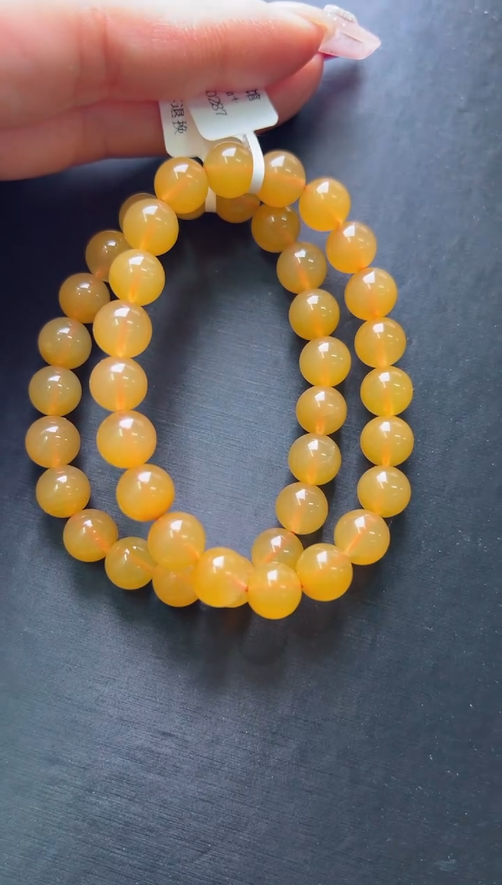 【闪购商品】水晶手串未镶嵌黄兔毛手串9m+多样性发一M30623