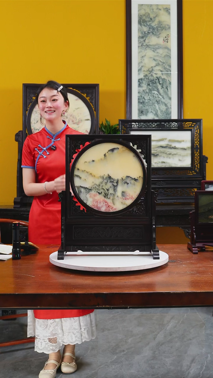 石材玉****∴天然大理石画摆件