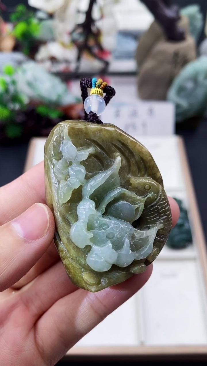 颈饰未镶嵌翡翠天然缅甸A货翡翠