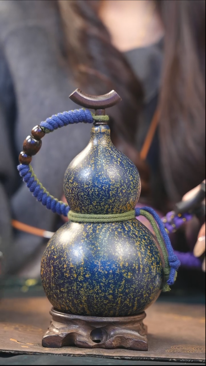 【闪购商品】XG224大漆酒葫芦不包手串及旋转底座