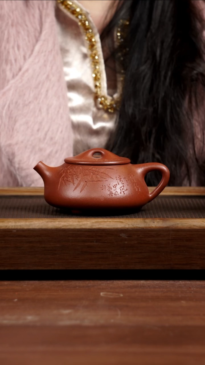 【闪购商品】紫砂茶壶红降景舟满瓢275CC