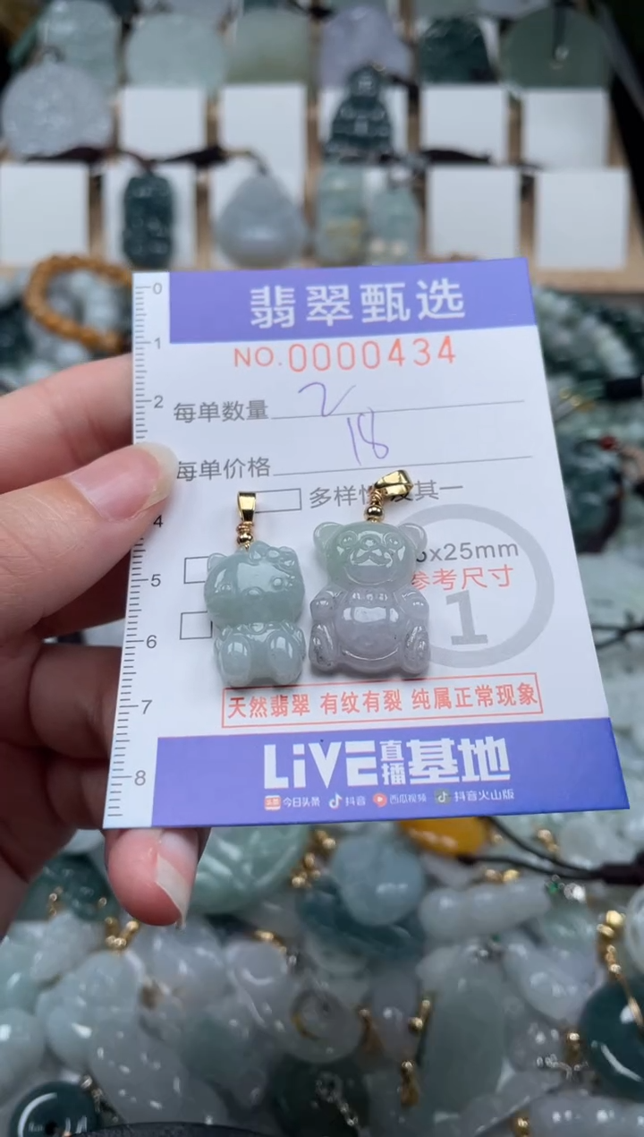 翡翠未镶嵌颈饰00..0434