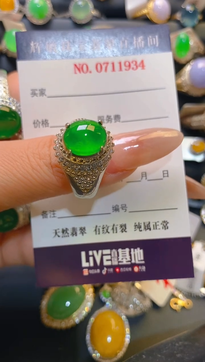 【闪购商品】翡翠耳饰未镶嵌天然A货翡翠1