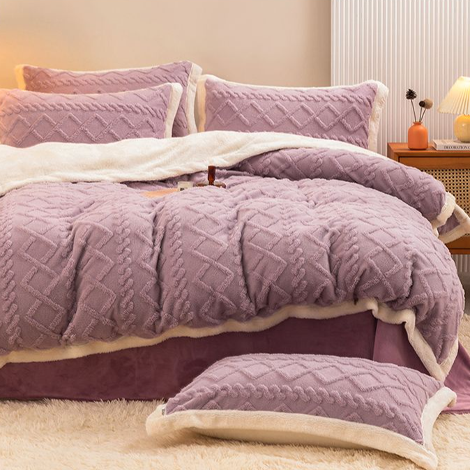 紫色塔芙蓉被套2*2.3（花型不挑）