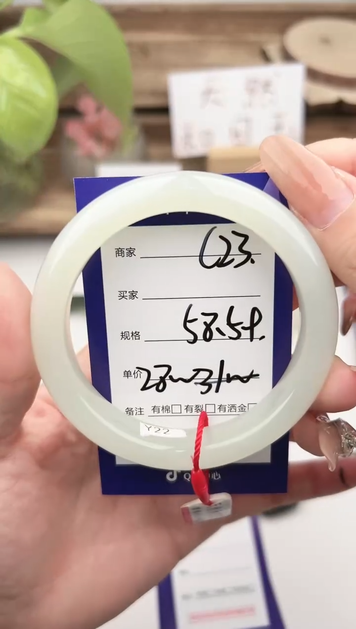 未镶嵌手镯和田玉微色差C23