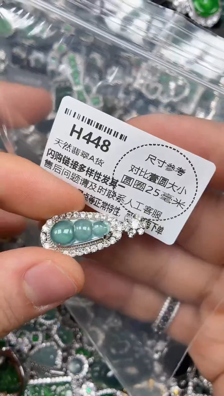 颈饰未镶嵌翡翠H448吊坠
