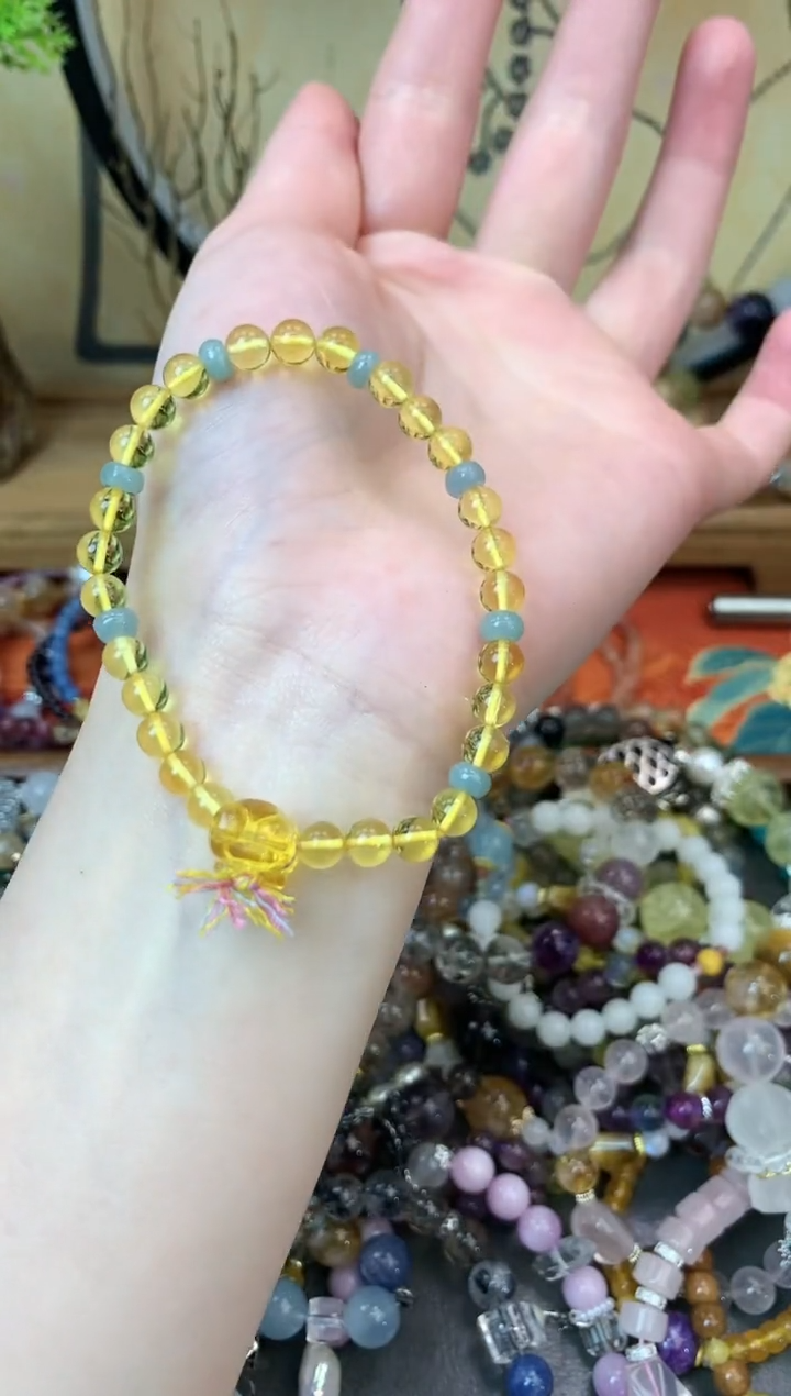 【闪购商品】琥珀手链未镶嵌花语轩-255
