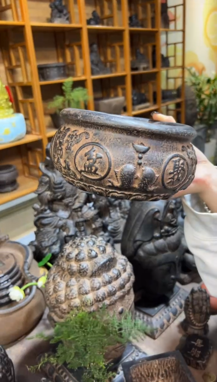 陶土【火山泥】聚宝盆