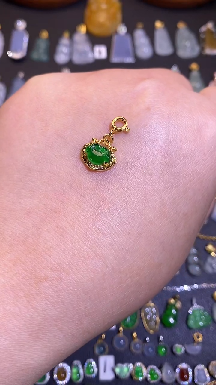 【闪购商品】翡翠吊坠(不含链)银S925镶嵌1